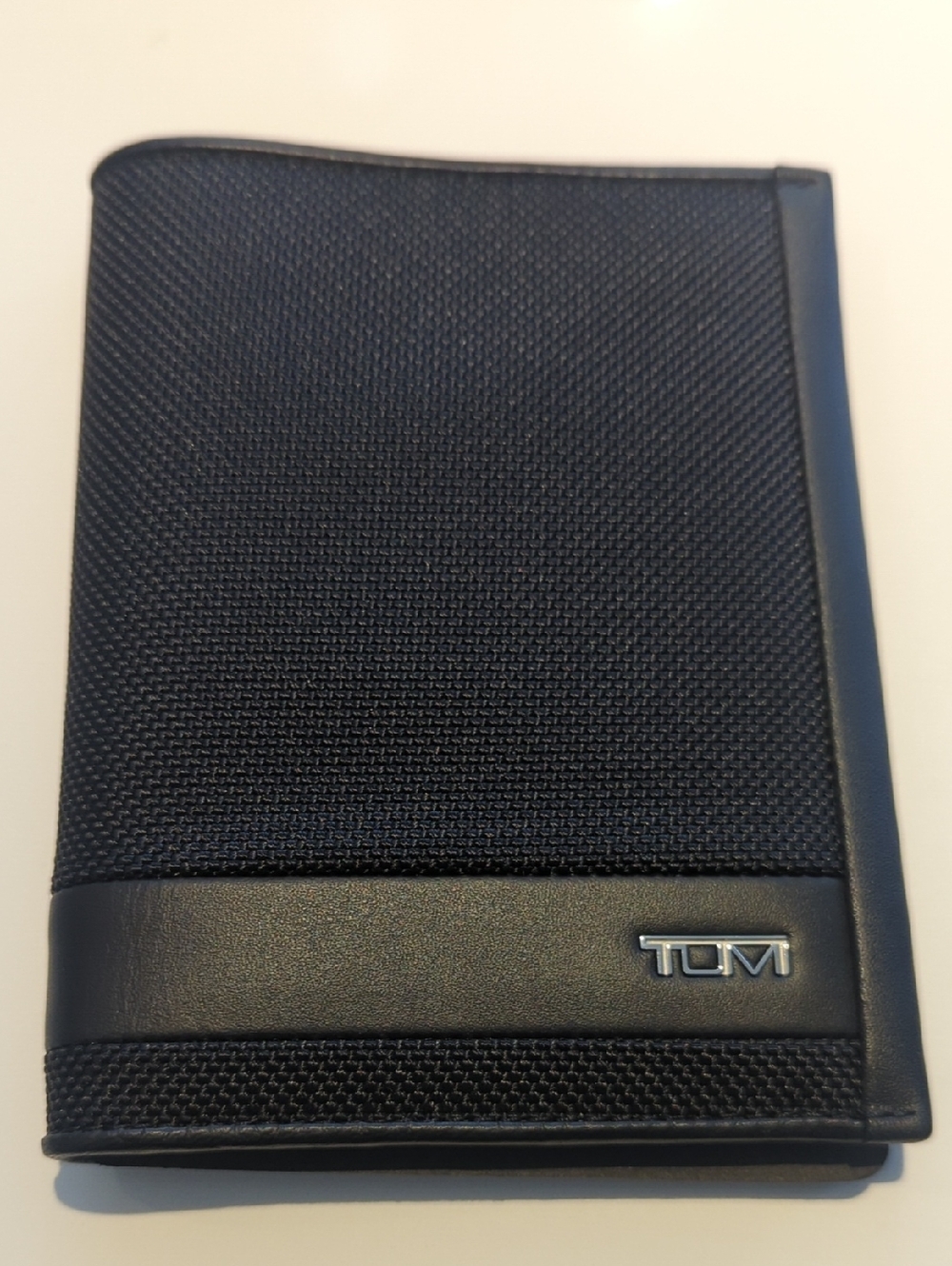 Tumi Alpha SLG Black Passport Cover Wallet - New